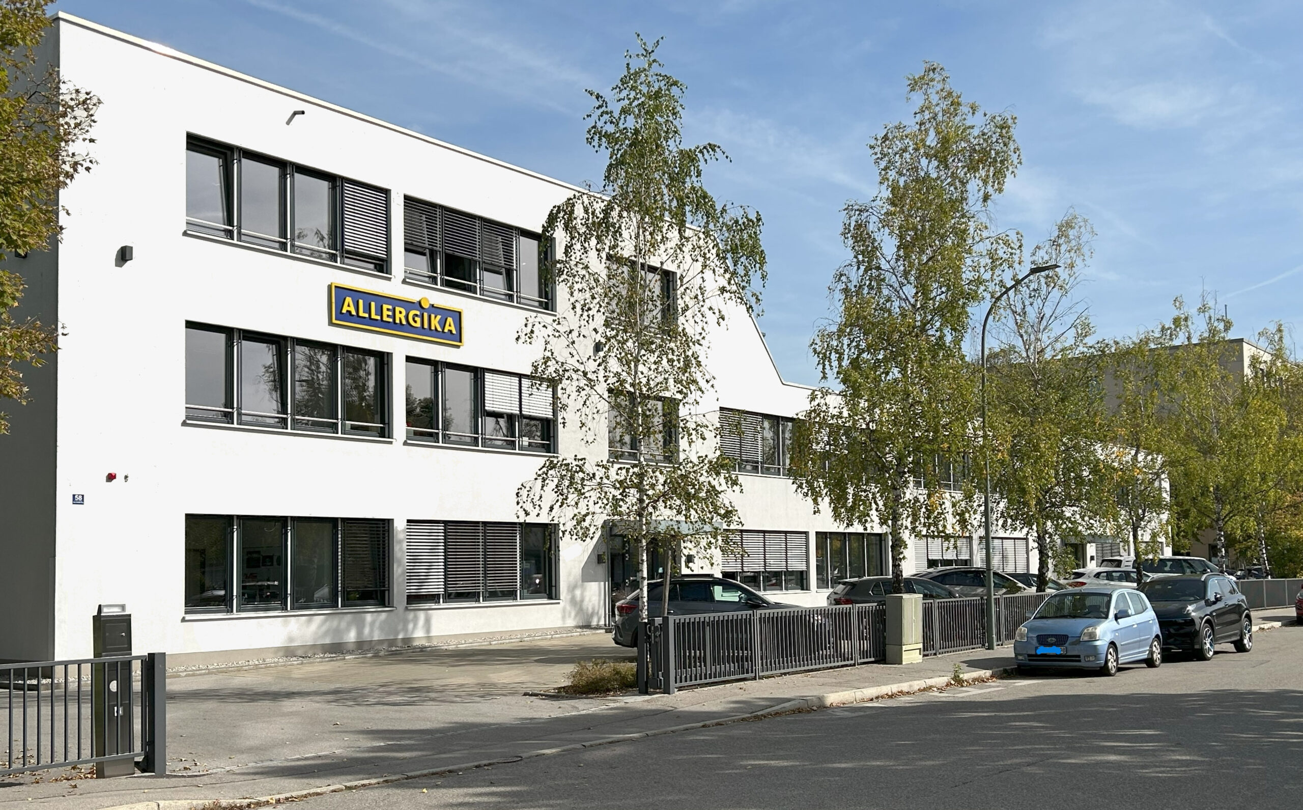 ALLERGIKA Pharma GmbH Firmengebäude in Wolfratshausen.