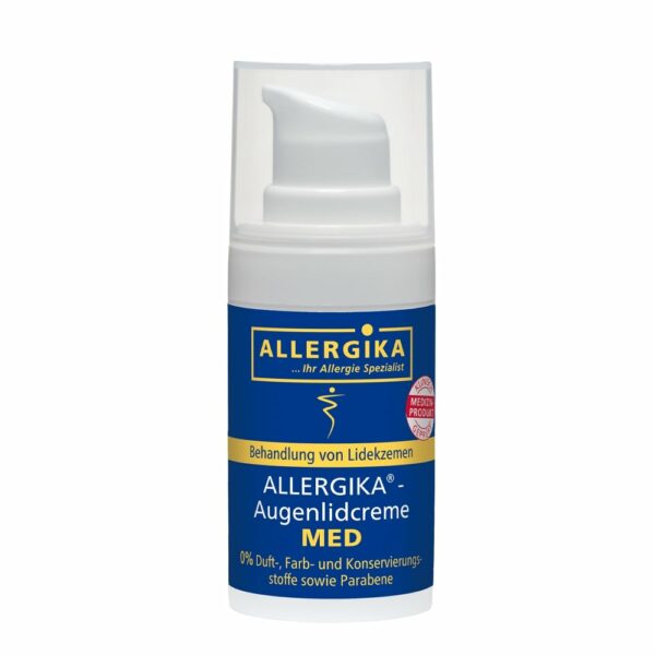 ALLERGIKA Augenlidcreme MED zur Behandlung von Lidekzemen im 15 ml Spender