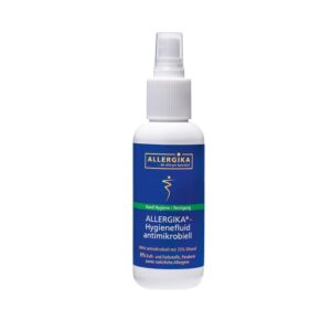 Produktabbildung des ALLERGIKA Hygienefluid antimikrobiell zur Hand Desinfektion, Hygiene und Reinigung im 200 ml Spray