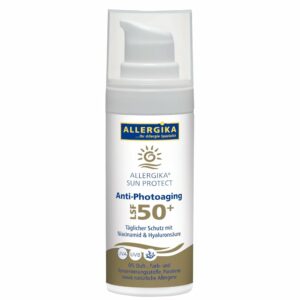 Produktabbildung der ALLERGIKA SUN PROTECT Anti- Photoaging Sonnencreme zum täglichen Schutz vor Hautalterung im 50 ml Spender