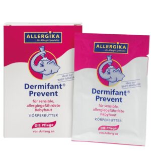 Produktabbildung von der Dermifant Prevent Körperbutter für sensible, allergiegefährdete Babyhaut & zur Babymassage im 10er Pack