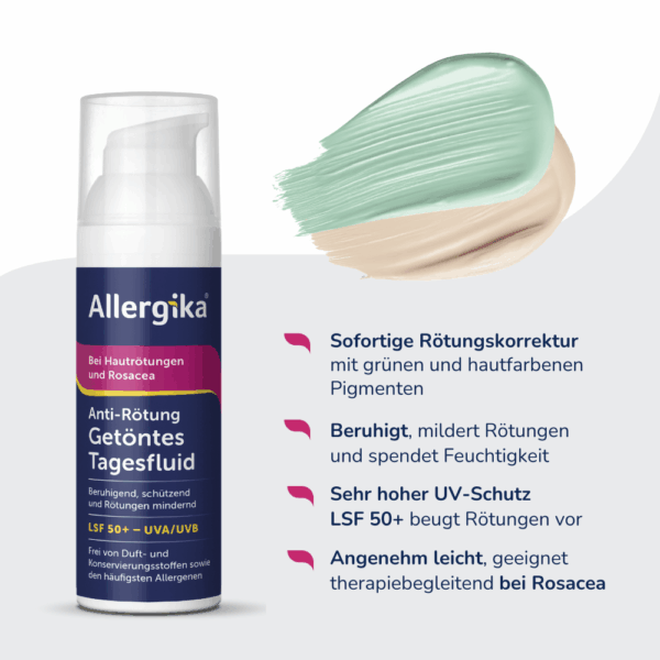 Allergika Anti-Rötung Getöntes Tagesfluid LSF 50+ – Bild 3